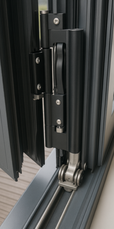 Reynaers bifolding door roller hinge